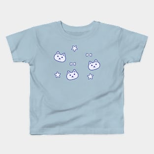 Dog + Star + Bone Blue Kids T-Shirt